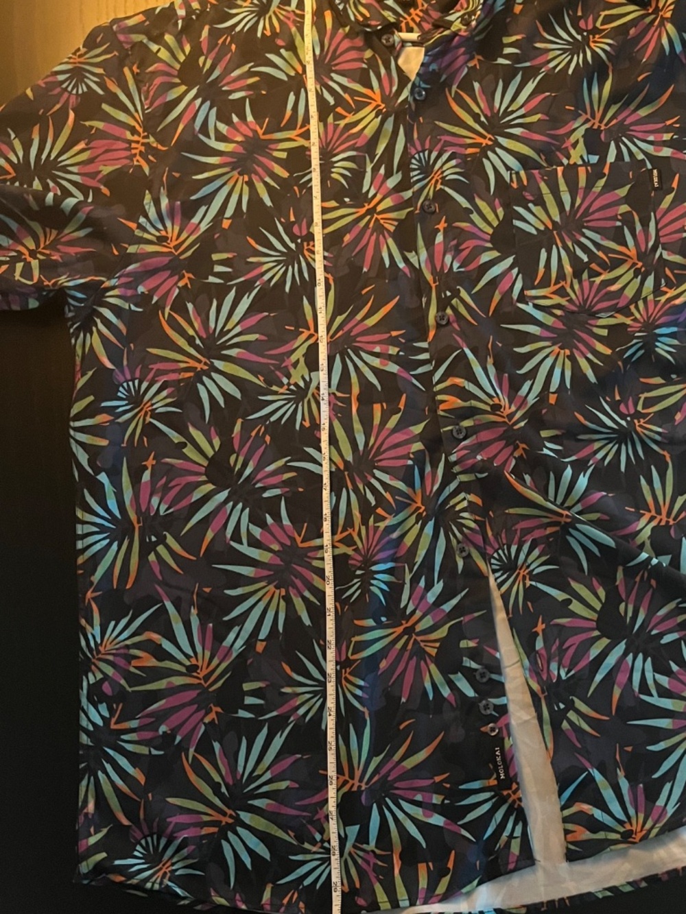 Molokai Retro Leaves Button Down Shirt Men’s Size XXL - Picture 9 of 10